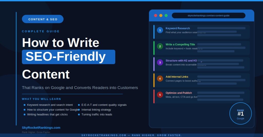 how to write seo friendly content